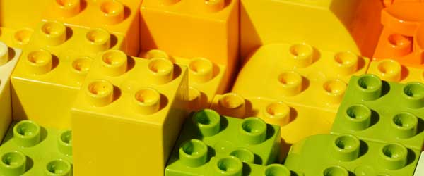 Stacked Assorted Lego Pieces