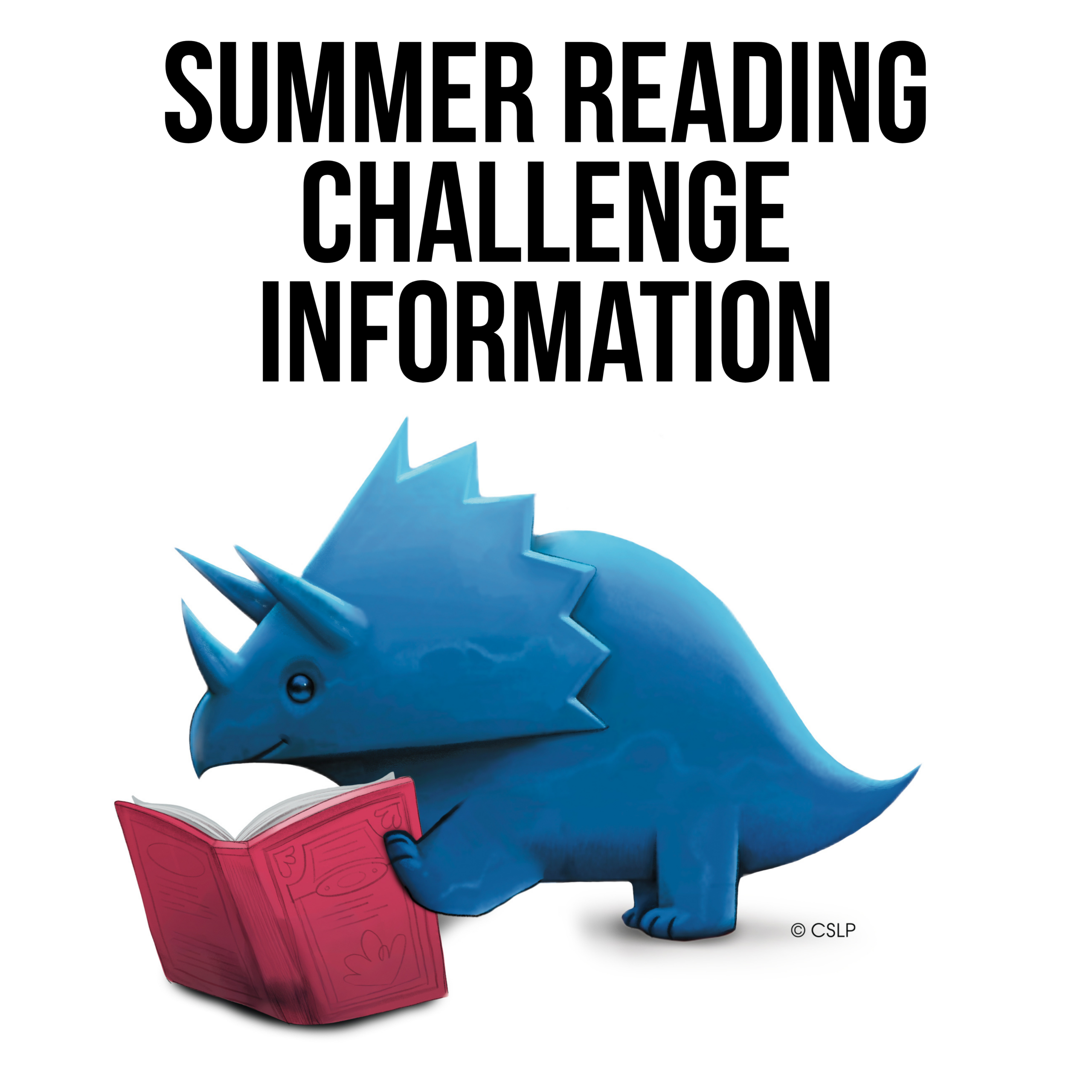 dino reading a book summer reading challenge information