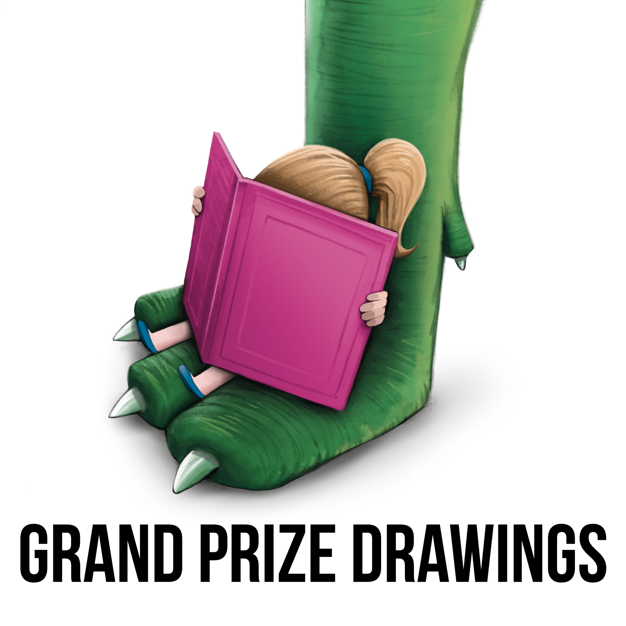 grand prize drawings grand prize drawings with dinosaur foot