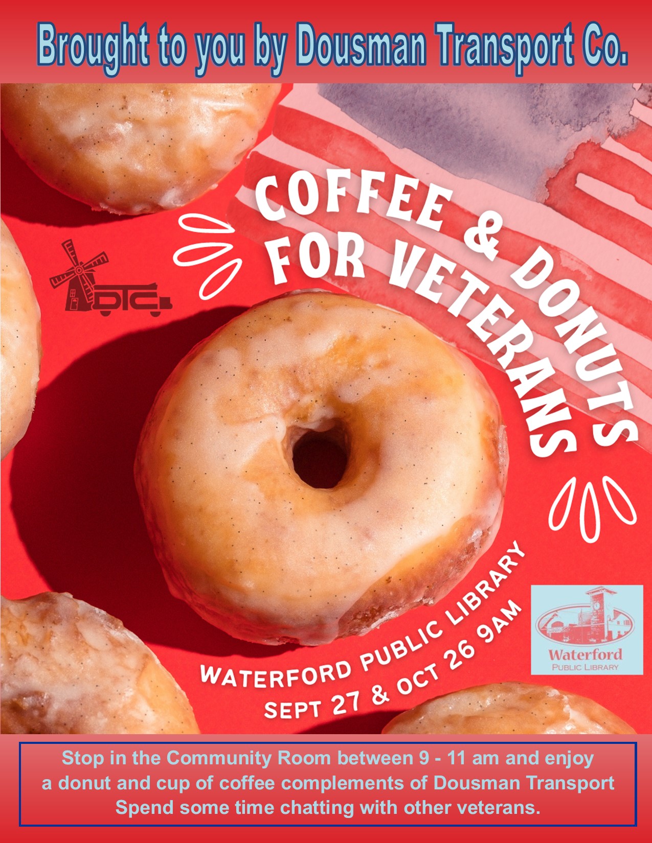 Donuts For Vets with Dousman Transport Co.